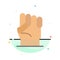 Freedom, Hand, Human, Power, Strength Abstract Flat Color Icon Template