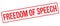 Freedom of speech rubber stamp