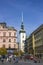 Freedom square and Jakub church in Brno, Czech Republic