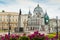 Freedom Square (Plac Wolnosci) in the city of Lodz, Poland