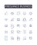 Freelance business line icons collection. Solo entrepreneurship, Independent contracting, Self-directed venture, Sole