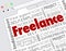 Freelance Indpendent Contractor Website Developer Word Collage