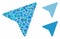 Freelance paper plane Mosaic Icon of Abrupt Items