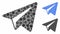 Freelance Paper Plane Mosaic Icon of Circle Dots