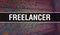 Freelancer with Binary code digital technology background. Abstract background with program code and freelancer. Programming and