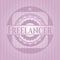 Freelancer vintage pink emblem. Conceptual design