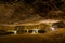 Freemasons hall underground chamber of Zedekiahâ€™s Cave - King Solomonâ€™s Quarries - under Jerusalem Old City, Israel