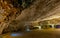 Freemasons hall underground chamber of Zedekiahâ€™s Cave - King Solomonâ€™s Quarries - under Jerusalem Old City, Israel