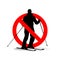 Freeride is not allowed. Prohibiting symbol