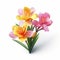 Freesia 3d Icon: Cartoon Clay Material With Nintendo Isometric Spot Light