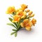 Freesia 3d Icon: Cartoon Clay Material With Nintendo Isometric Spot Light