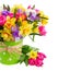 Freesia and daffodil flowers