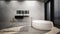 Freestanding modern oval bathtub