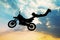 Freestyle Motocross at sunset