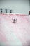 A Freestyle Skiier Attempts a landing at a World Cup Event at Ca
