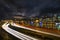 Freeway Light Trails in Downtown Portland Oregon 2