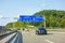 Freeway road sign on Autobahn A81, Ehningen / Boblingen-Hulb