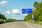 Freeway road sign on Autobahn A81, Herrenberg - Rottenburg