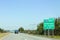 Freeway signs directing drivers towards Downtown St Joseph