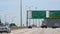 Freeway street signs to Chicago and Indiana - CHICAGO. UNITED STATES - JUNE 11, 2019