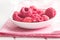 Freeze dried raspberries.