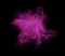 Freeze motion of pink powder exploding, isolated