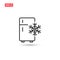 Freezer cold icon vector design isolated 3