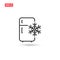 Freezer cold icon vector design isolated 4