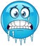 Freezing emoticon