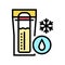 freezing milk storage color icon vector illustration