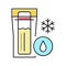 freezing milk storage color icon vector illustration