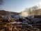 Freezing mist above Paterson Falls