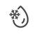 Freezing water icon. Freeze cold temperature sign. Vector