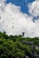 Fregate bird flying over the island