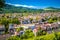 Freiburg im Breisgau green cityscape panoramic view