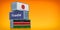 Freight container with Japan and Kenya flag.