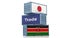 Freight container with Japan and Kenya flag.