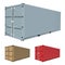 Freight container vector