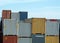 Freight containers on docks