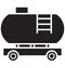 Freight, fuel truck Vector Icon can be easily modified or edit
