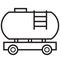 Freight, fuel truck Vector Icon can be easily modified or edit