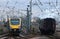 Freight, passenger, steam train, Carnforth, WCML