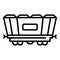 Freight railway wagon icon, outline style
