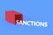 Freight shipping container, word sanctions