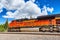 Freight train BNSF Railway Companies on a sunny day in Arizona