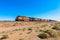Freight Train driving through Mojave Desert California