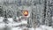 Freight Train rumbles around the Morant`s Curve along the Bow River near Lake Louise