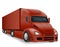 freight truck car delivery cargo anl big vector illustration