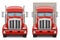 freight truck car delivery cargo anl big vector illustration