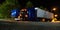 Freight truck industry, semi-trailer. 18 wheeler